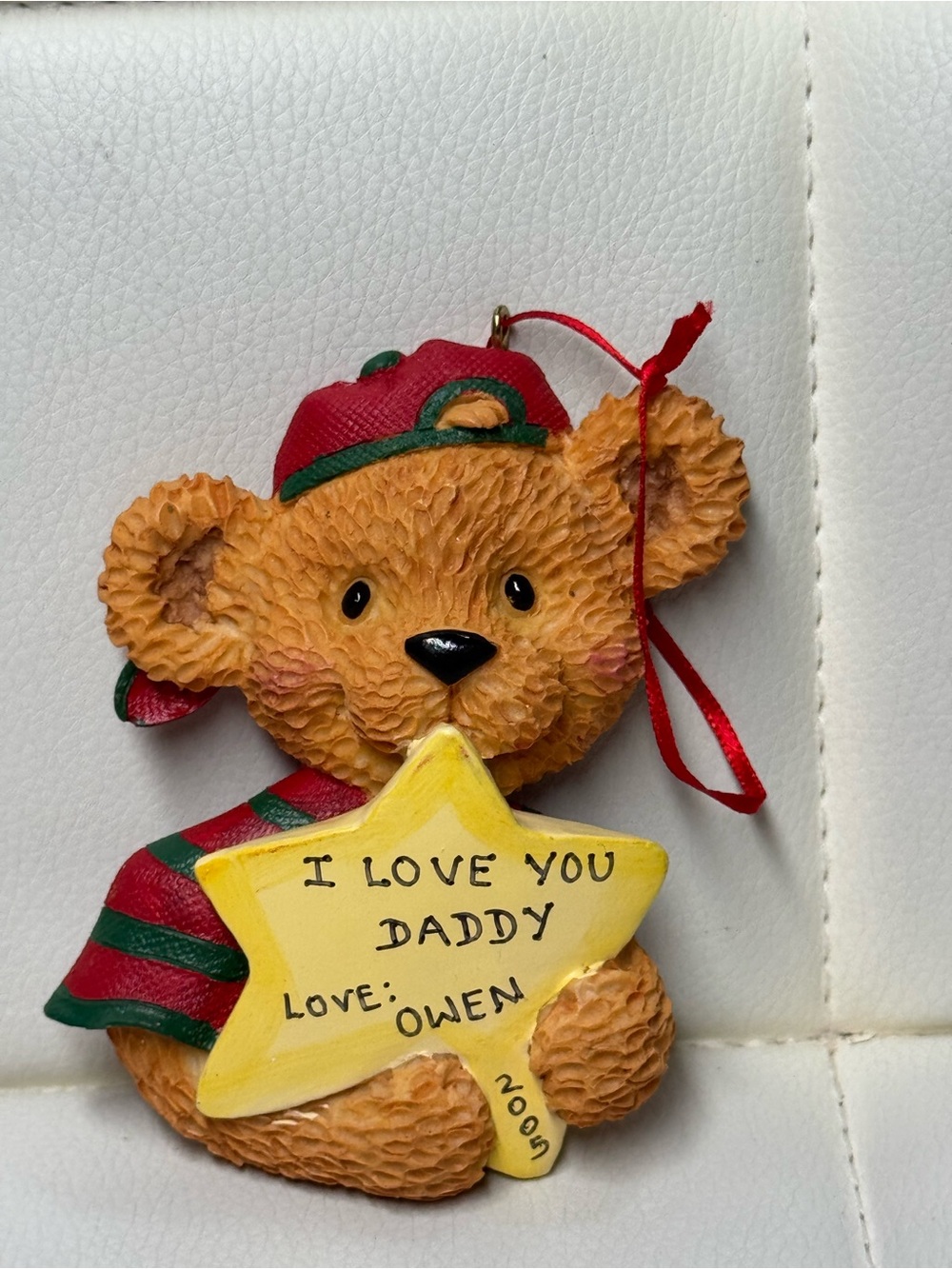 Boyds Bears Resin Teddy Bear
Ornament I Love You Daddy
Owen 2005
